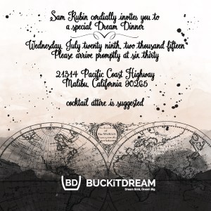 Dream Dinner Invite