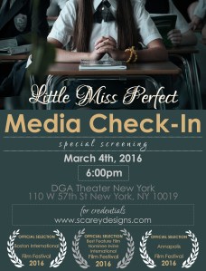Little Miss Perfect Media Invite