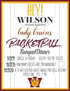 Wilson High Basketball Flyer 1
